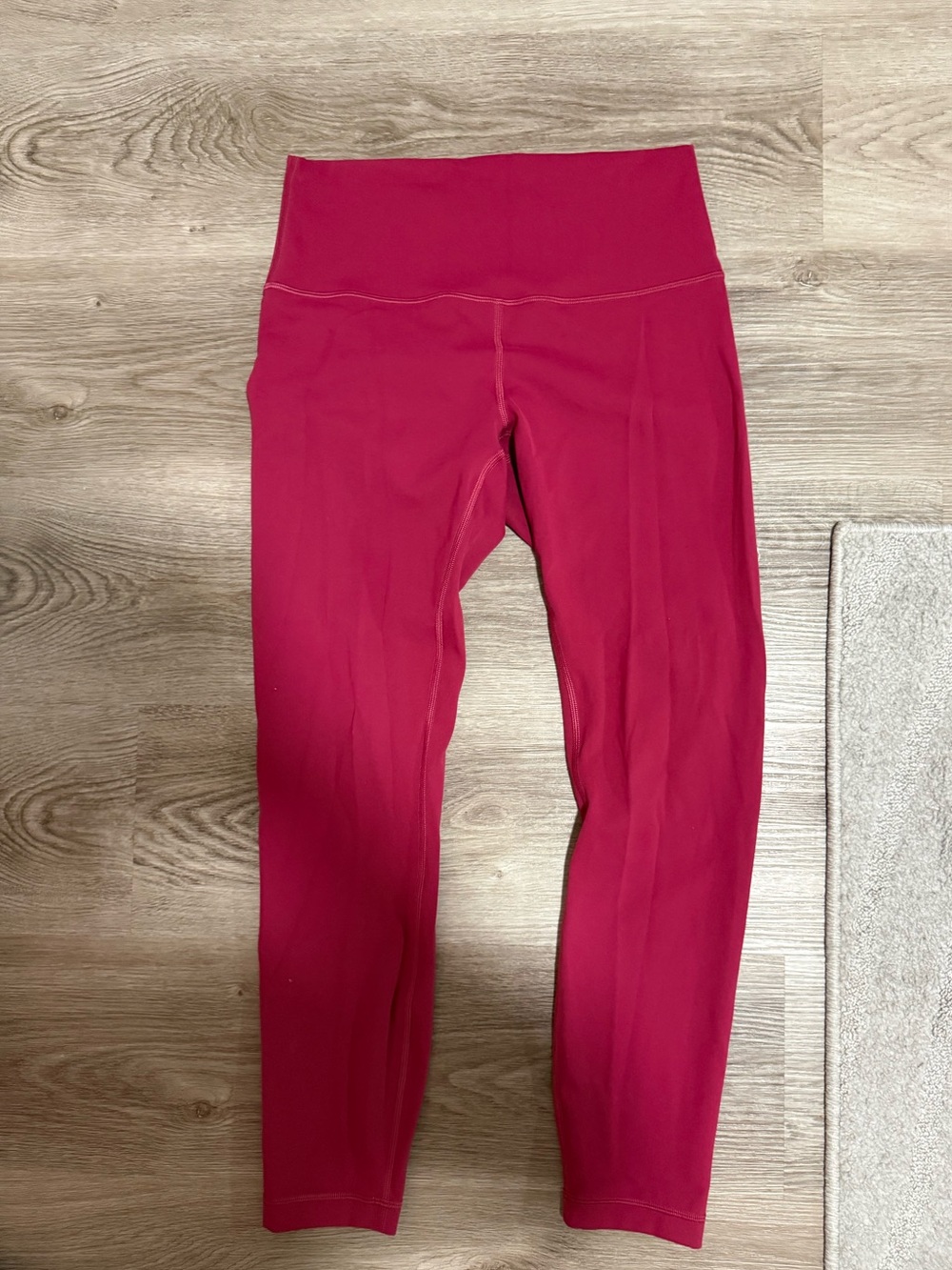 Lululemon Wunder Train High-Waist 25 in Leggings, size 8 Magenta Smoke